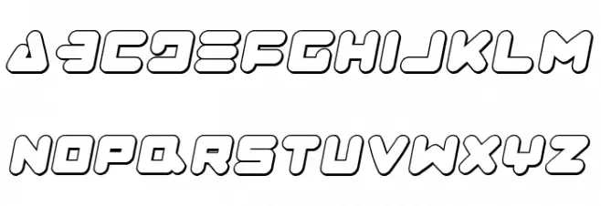 Zealot Outline Italic Caratteri MINUSCOLO