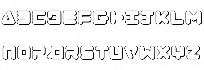 Zealot Outline Fonte MAIÚSCULAS