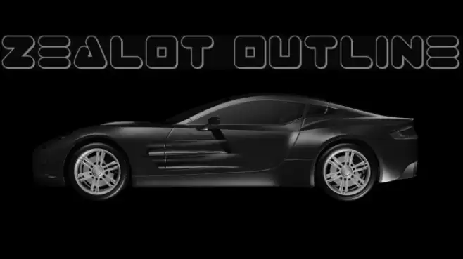 Zealot Outline Font examples