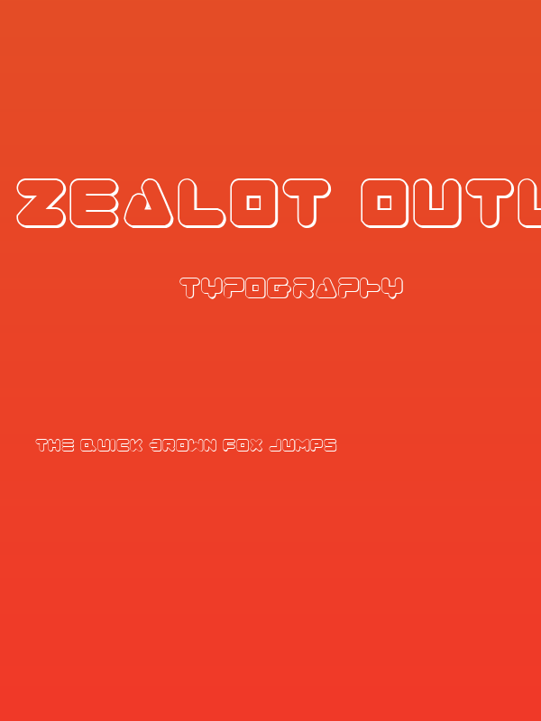 Zealot Outline Poster