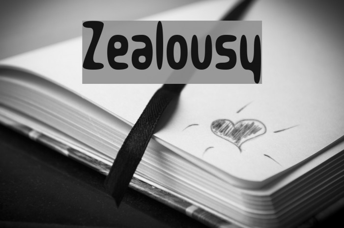 Zealousy Font examples