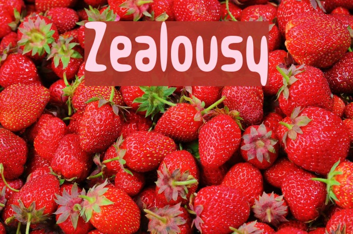 Zealousy Font examples