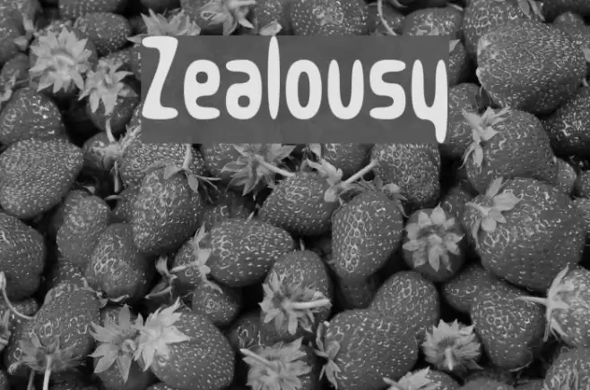 Zealousy Font examples