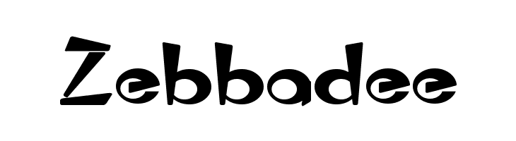 Zebbadee Font