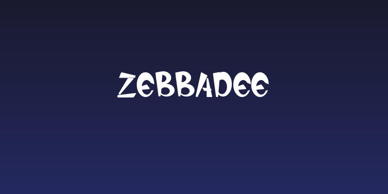 Zebbadee Social Header