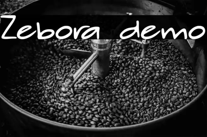 Zebora demo Font examples