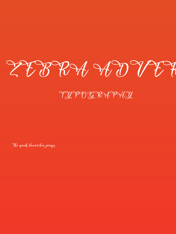 Zebra Advert - Personal Use Poster