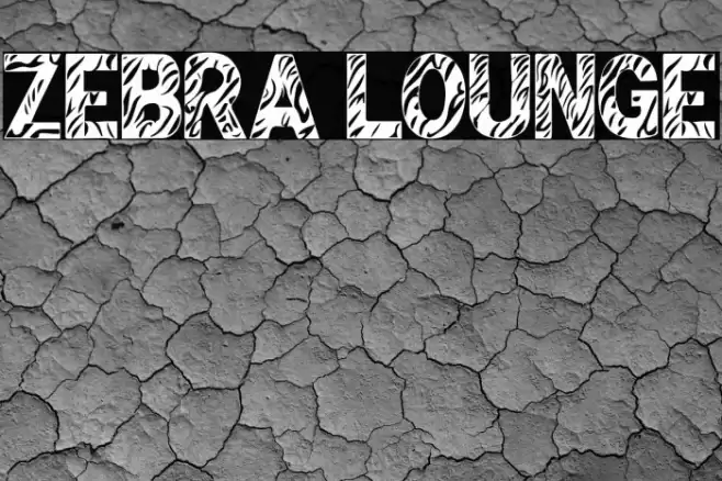 Zebra Lounge Font examples