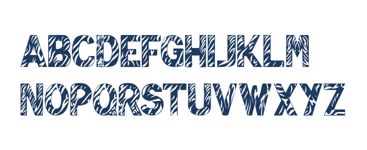 Zebra Lounge Lowercase