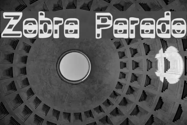 Zebra Parade フォント examples
