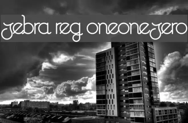 Zebra Reg oneonezero Caratteri examples