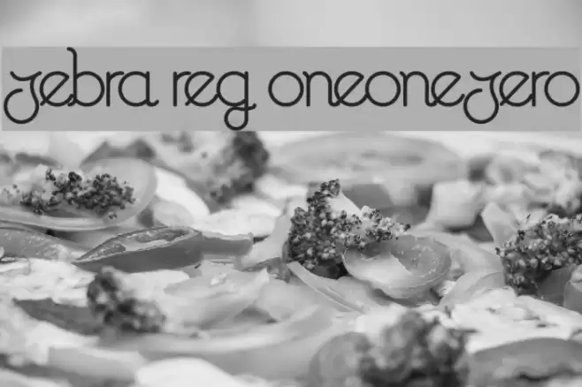 Zebra Reg oneonezero Caratteri examples