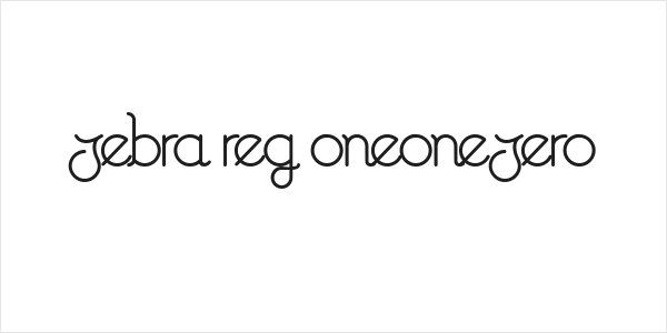Zebra Reg oneonezero Logo