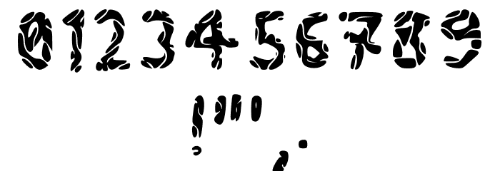 Zebra Regular Font OTHER CHARS