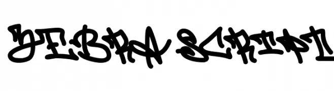 Zebra Script フォント