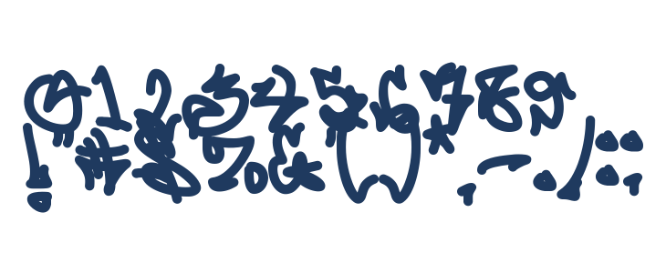 Zebra Script Other Characters