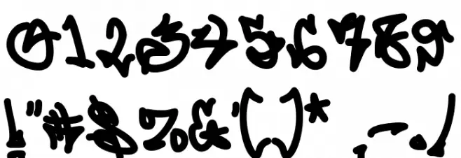 Zebra Script フォント その他の文字
