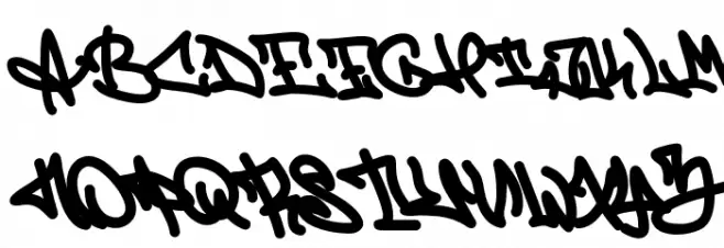 Zebra Script フォント 小文字