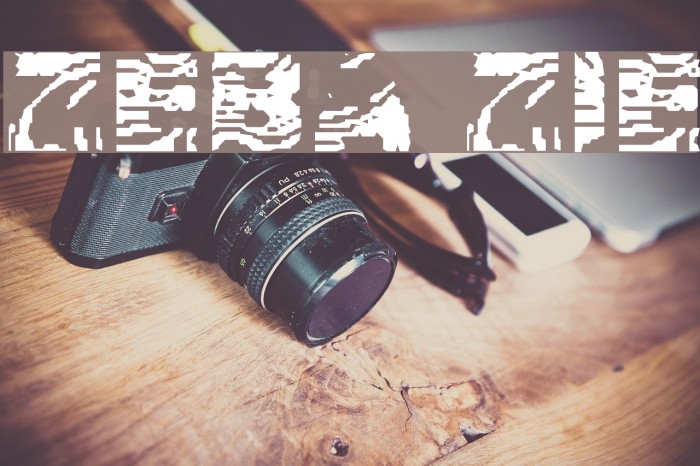 Zebra Ztripez Font examples