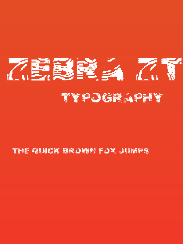 Zebra Ztripez Poster