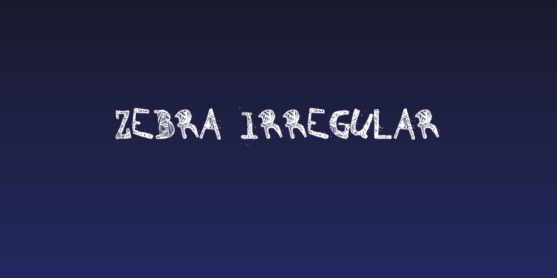 Zebra irregular Social Header