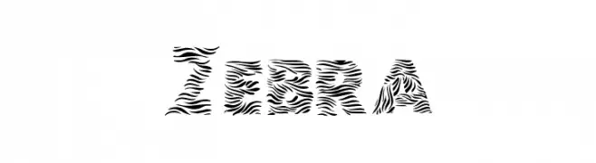 Zebra  Frei Schriftart Herunterladen