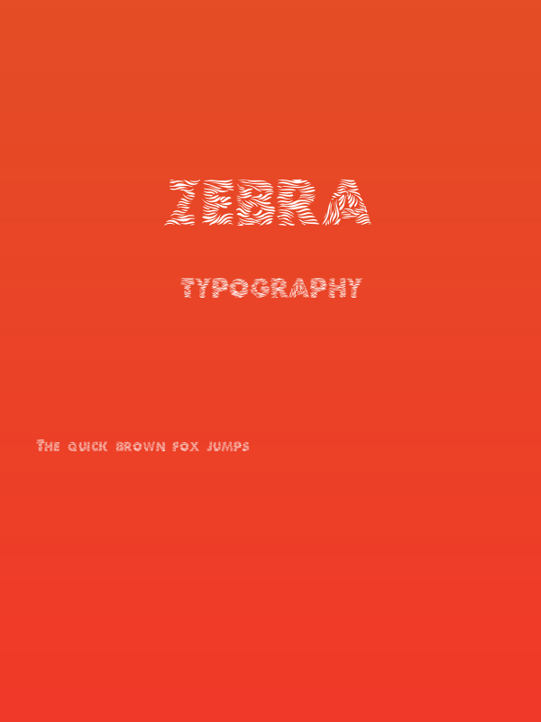 Zebra Poster