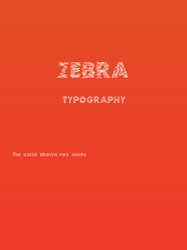 Zebra Poster
