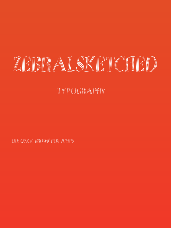 ZebralSketched Poster