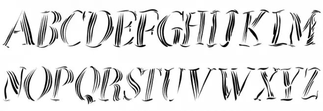 ZebralSketched Caratteri MINUSCOLO