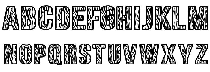 Zebraliner Font LOWERCASE