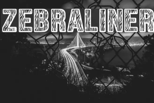 Zebraliner Font examples