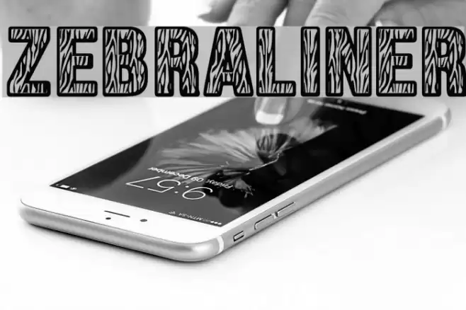 Zebraliner Font examples