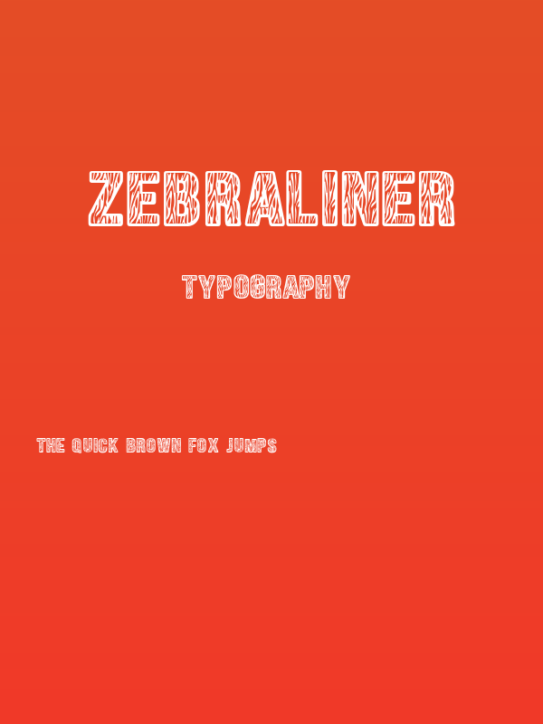 Zebraliner Poster