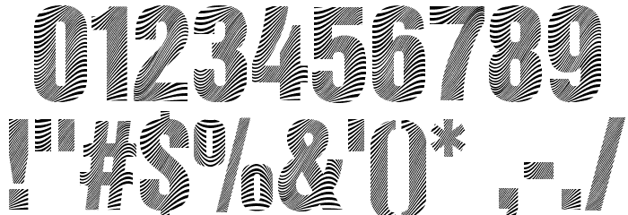 Zebretica Font OTHER CHARS