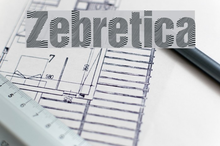Zebretica Font examples