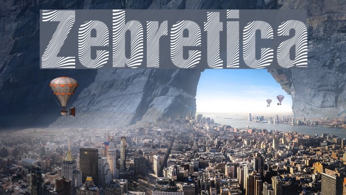 Zebretica Font examples