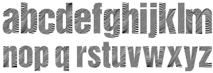 Zebretica Font LOWERCASE