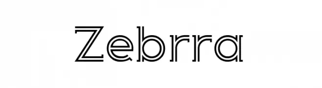 Zebrra  免费字体下载