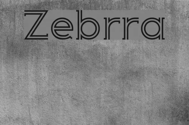 Zebrra Caratteri examples