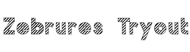 Zebrures Tryout Font