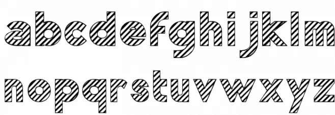 Zebrures Tryout خط أحرف صغيرة