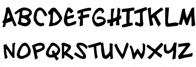 Zebtoonz Bold Шрифта ВЕРХНИЙ