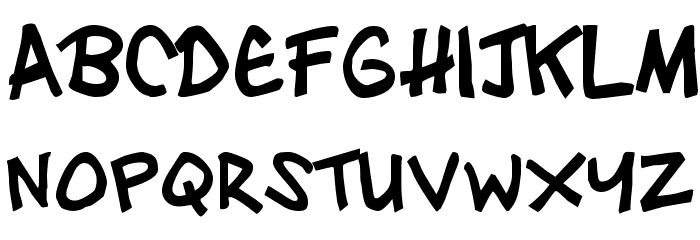 Zebtoonz Bold Font LOWERCASE