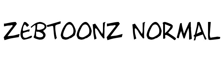 Zebtoonz Normal  नि: शुल्क फ़ॉन्ट्स डाउनलोड