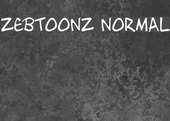 Zebtoonz Normal Font examples