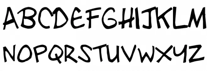 Zebtoonz Normal 字体 小写