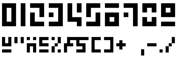 ZebugRades bit6 Font OTHER CHARS