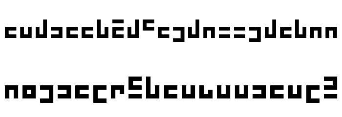 ZebugRades bit6 Font LOWERCASE