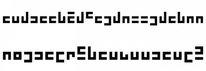 ZebugRades bit6 Шрифта строчной